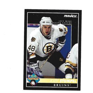 ’92-93 Pinnacle Jozef Stumpel Boston Bruins Rookie Hockey Card [h62]
